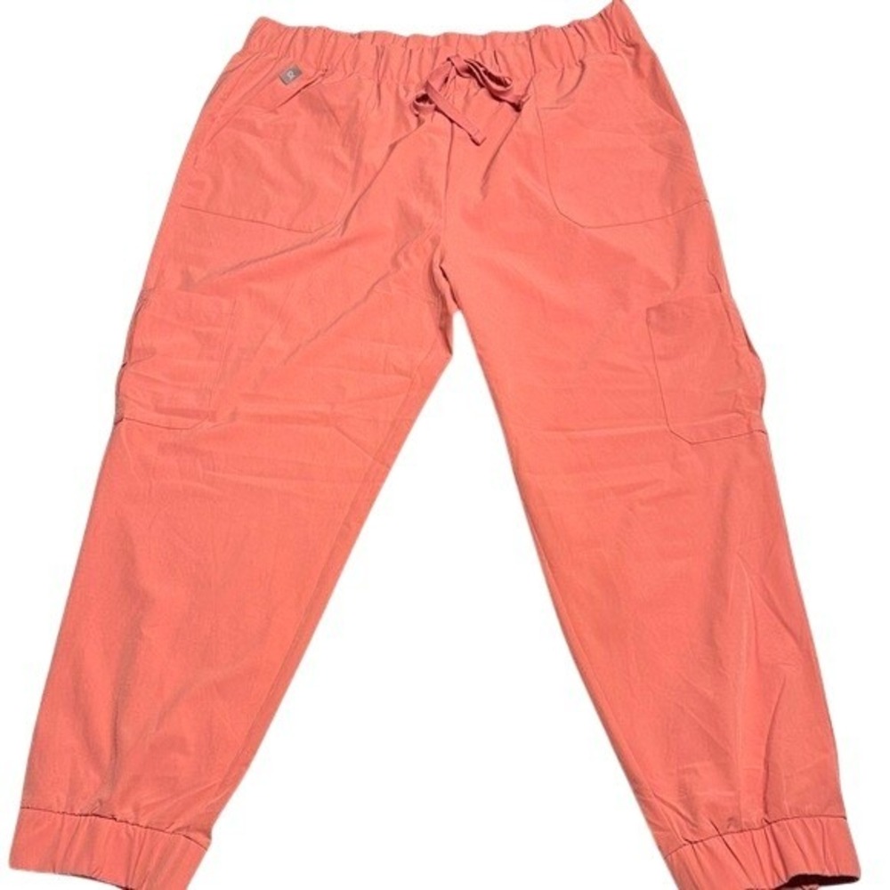 New Lululemon Athletica Comfort‎ Fit Joggers Coral Pink Cargo Pants Women's 3XL